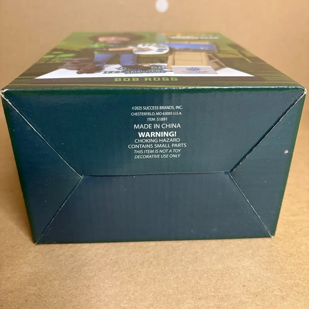 Bob Ross Bobblehead Daytona Tortugas 10th Anniversary Collectible Figure